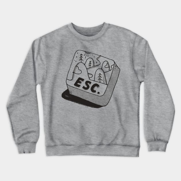 Esc Crewneck Sweatshirt by skitchman